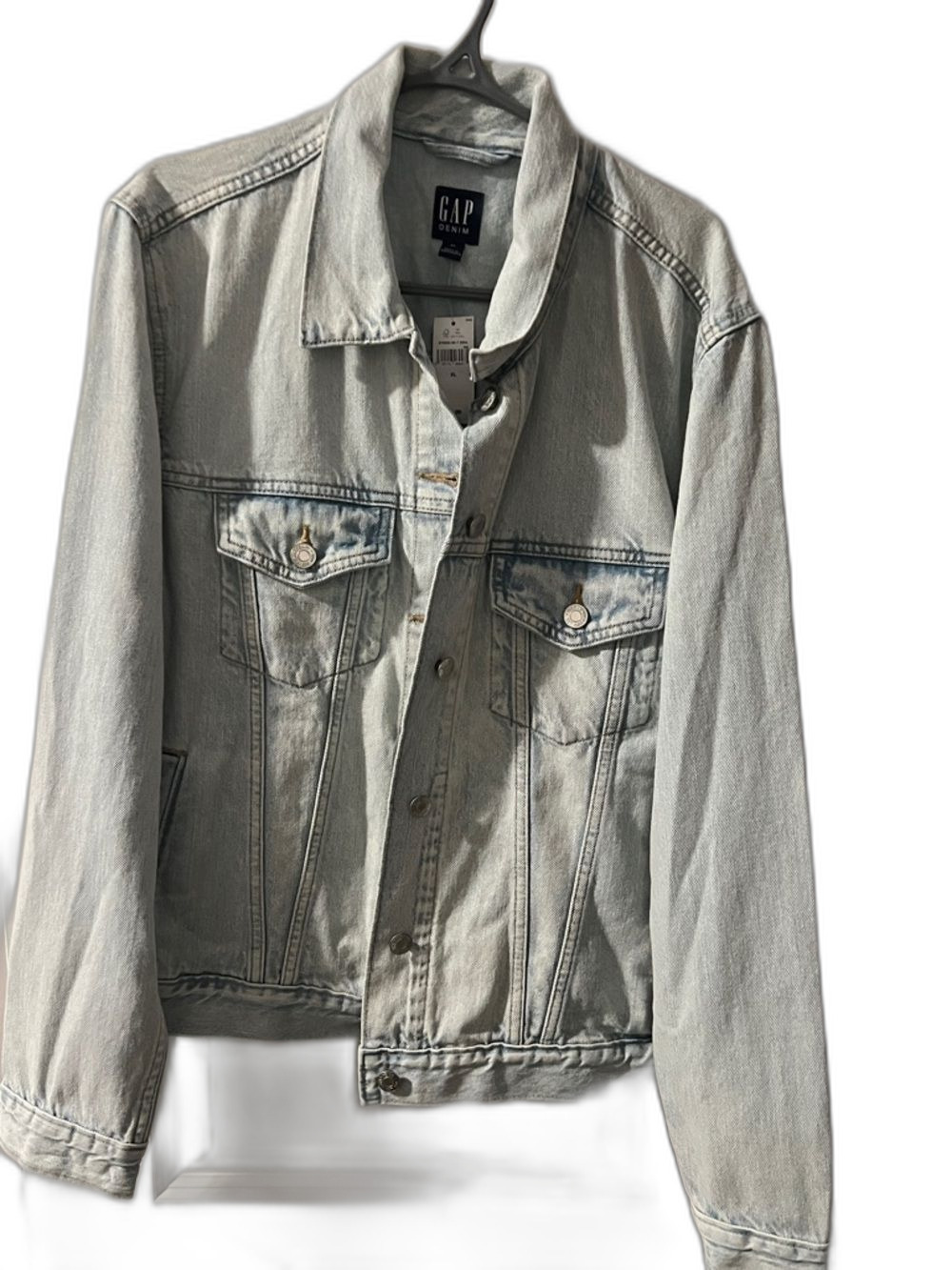 GAP Faded Light Blue Denim Jacket NWT XL